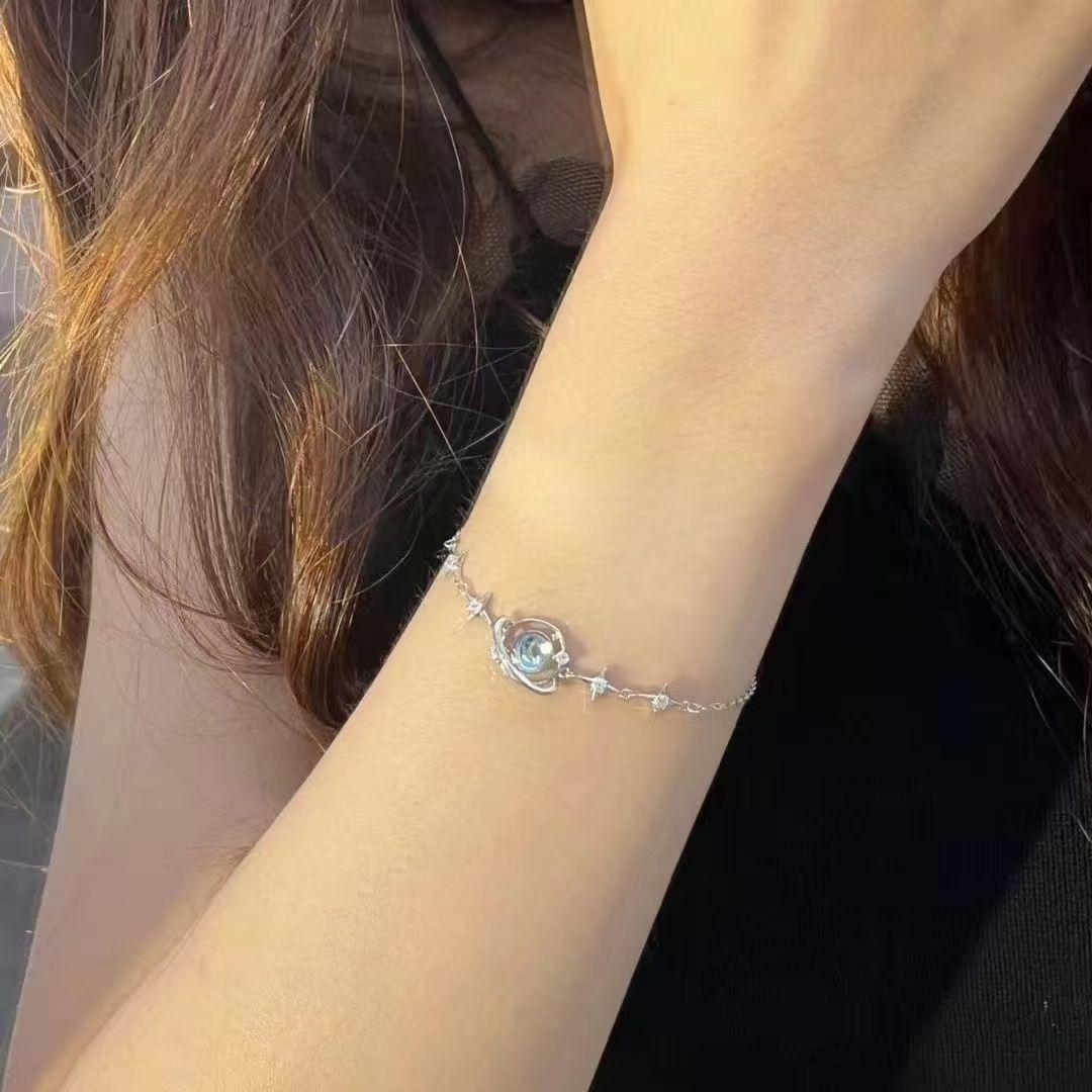 KC Elegant Star & Moon Bracelet, Sweet Gift for Daughter, Ideal Present for Niece, Granddaughter, Girls & Teen Girls