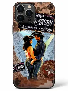 Gilley’s Bud N Sissy Phone Case – Texas Honky Tonk Cowboy Couple Vintage Western Phone Cover, Country Style Aesthetic