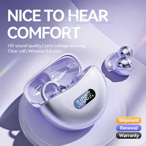 Chengruida M79 Open Earbuds Hi-Res Audio 360° Sound Digital Battery Display Bluetooth Ergonomic Design for Comfort Sports Office Use