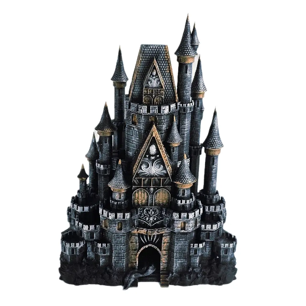 3D Printed Epic Mimic Castle Dice Tower Statue