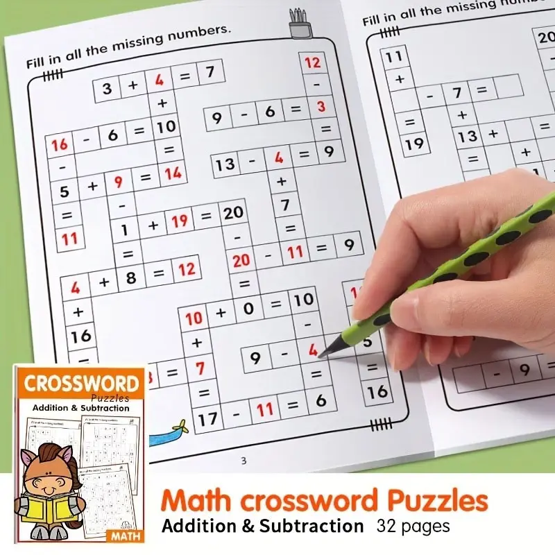 Children's Math Workbook: Addition, Subtraction, Multiplication and Division Exercises, Children's Arithmetic Book, Contains over 2400 questions, Includes Number Puzzles, Design and Fill-in Exercises, Daily Math Training, Number Tracking Activities - Cove