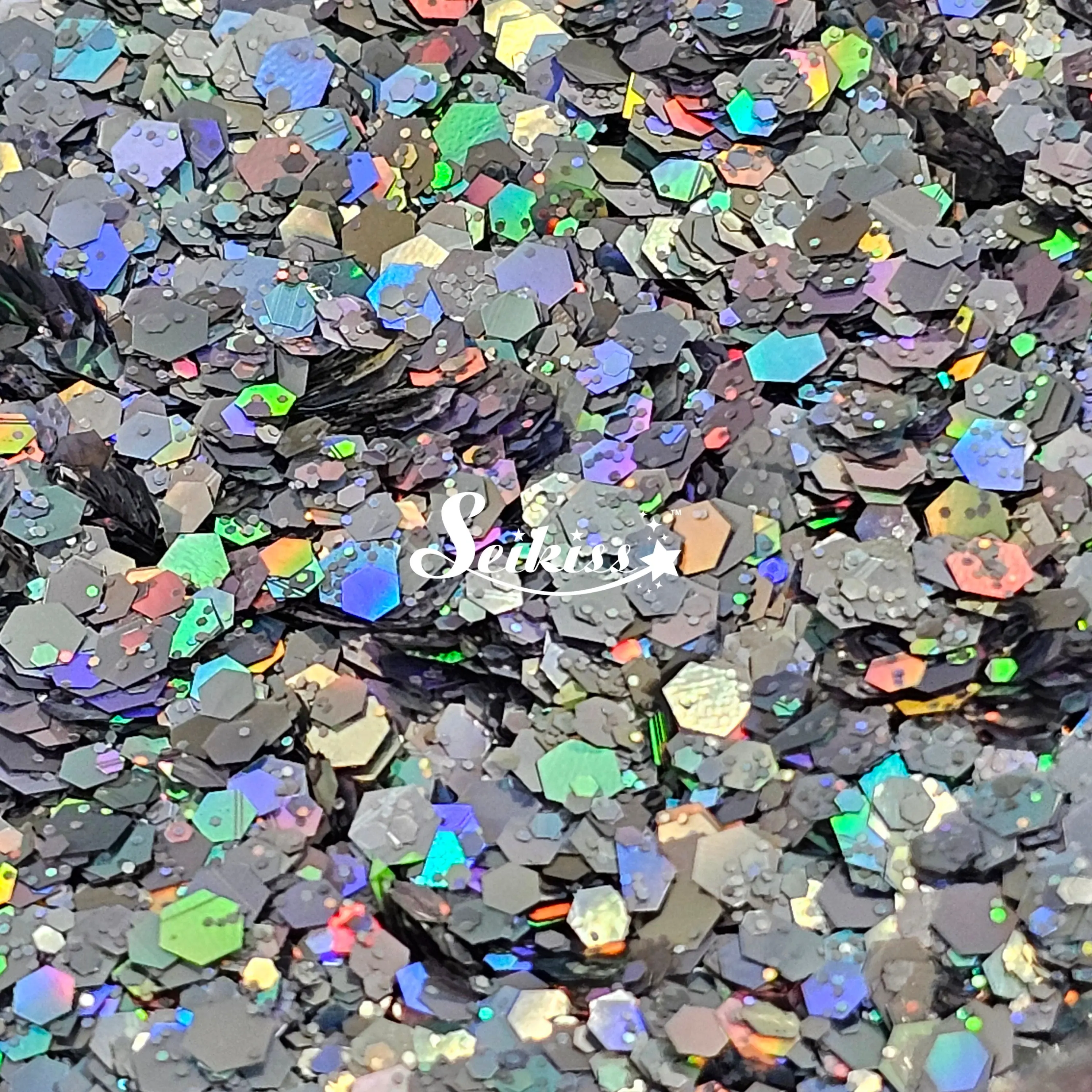 Nickel Galaxy Holographic Chunky Glitter - Silver Glitter