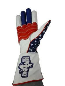 Patriot Bull Riding Glove Adult & Youth Left Hand Outer Seam EPT Bull Ropes Deer Hide Size 5.0-10.5 Soft Comfortable Flexible