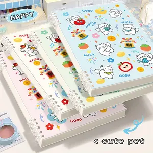 Super Cute Dog Print Notebook! Detachable Pages, Lightweight for College Notes, Spiral Notebook Journal