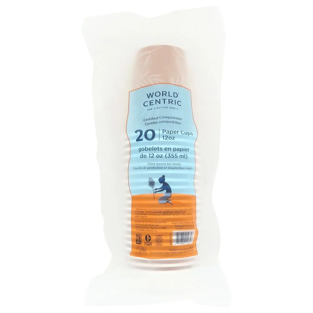 Hot Compost Paper Cup, 20 pc