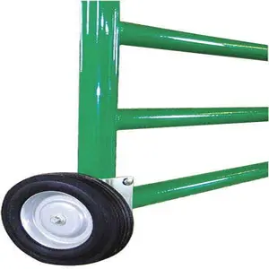 Metal Gate Wheel These fence gate wheels attach directly to your metal fence gate. No more dragging the gate across the mud; easily roll the gate open and roll it closed. Works like riding on air