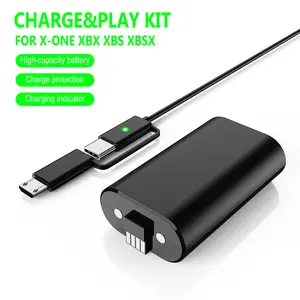 Xbox One/Xbox Series Controller High-Capacity Battery Pack, Smart Charging Protections, Fast Charging, Over 12 Hours of Gameplay, Compatible with All Xbox X/S/SX Controllers, Charging Indicator, USB Cable, Console Controller Accessories