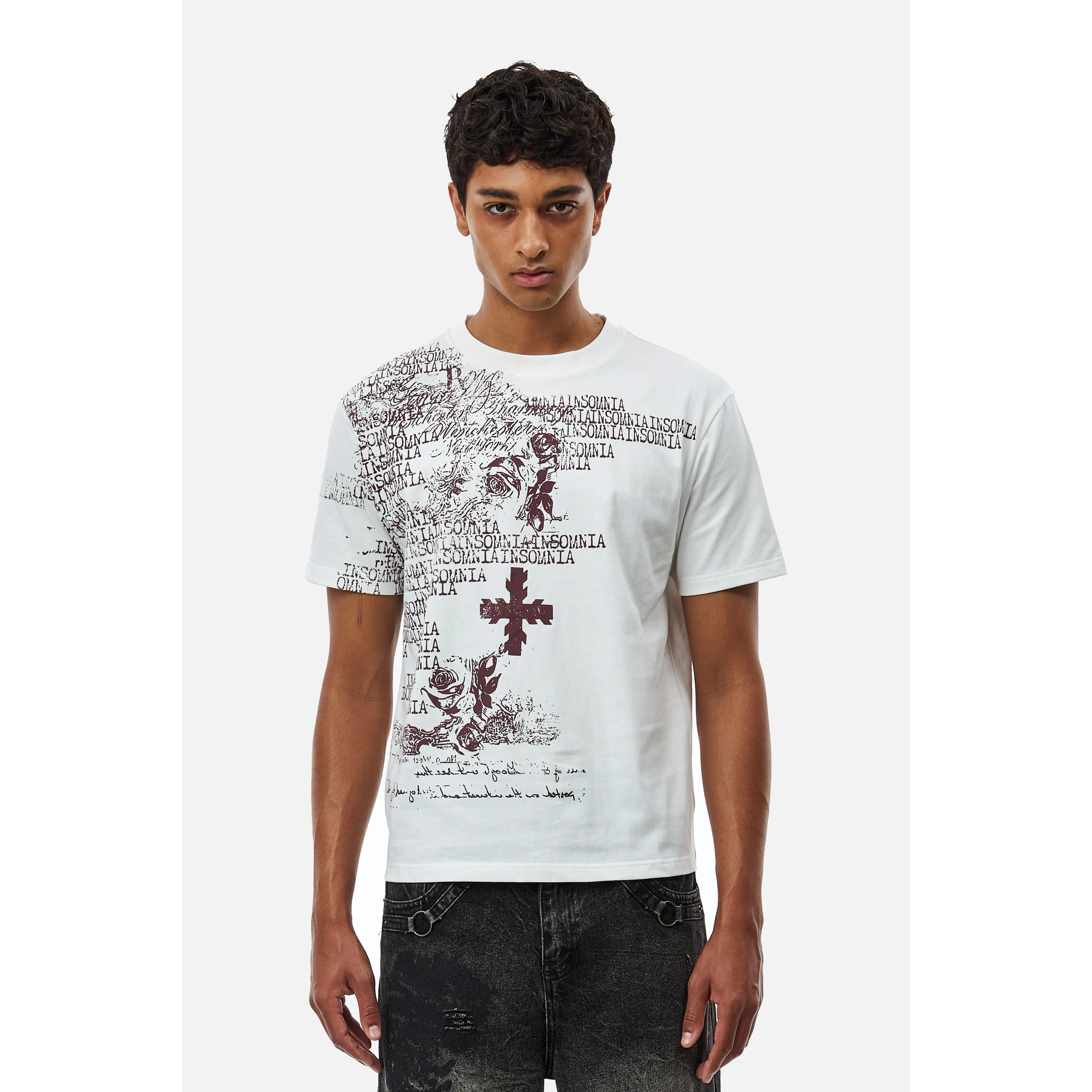 White Messages Tee
