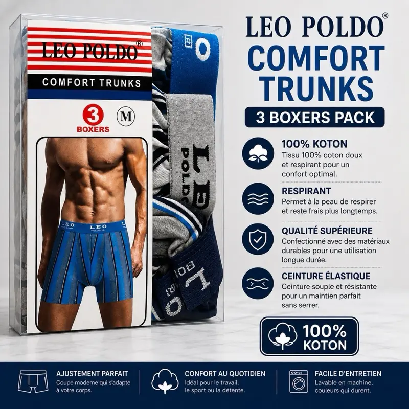 Boxer Leopoldo comfort trunks