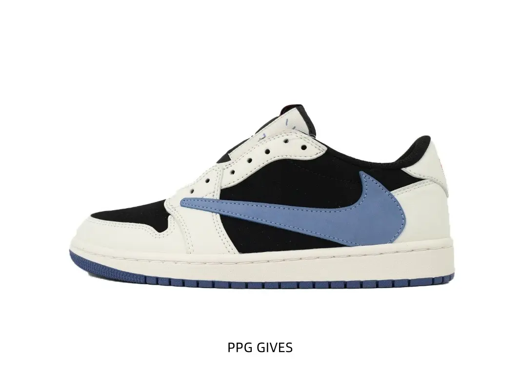 brand new unopened black off‑white light blue low top sneakers breathable perforated toe soft cushion foot feel wear resistant anti‑slip commuter sport hybrid sneakers