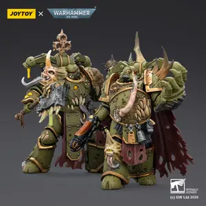 JOYTOY "Warhammer 40,000" 1/18 Action Figures "Death Guard Plague Marine Champion Death Guard Plague Marine