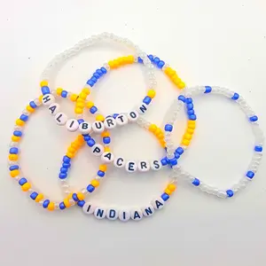 Indiana Pacers Bracelet Set: Game Day Stretch Wristbands