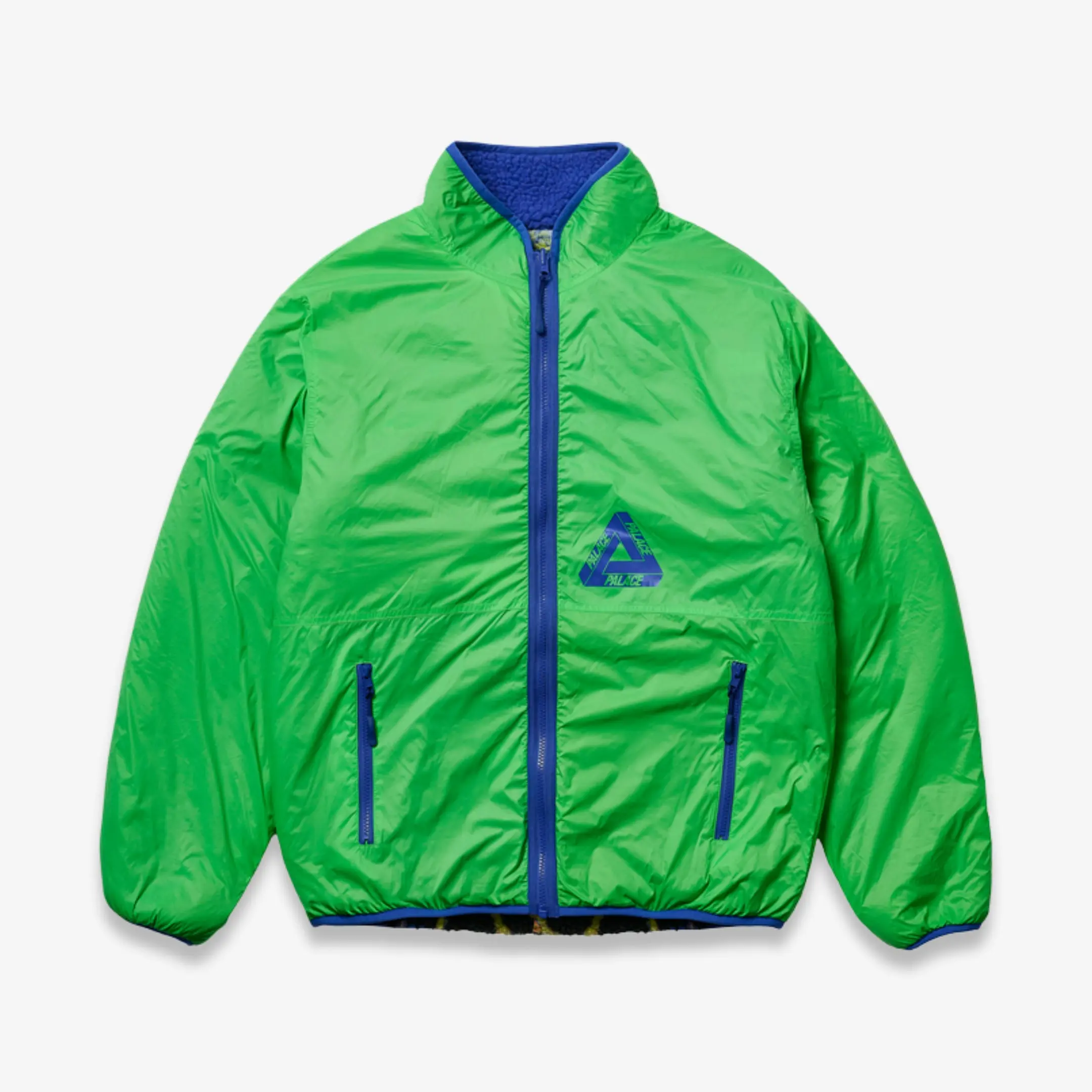 Palace 'Frogger' Reversible Fleece Jacket Blue Frog (FW25