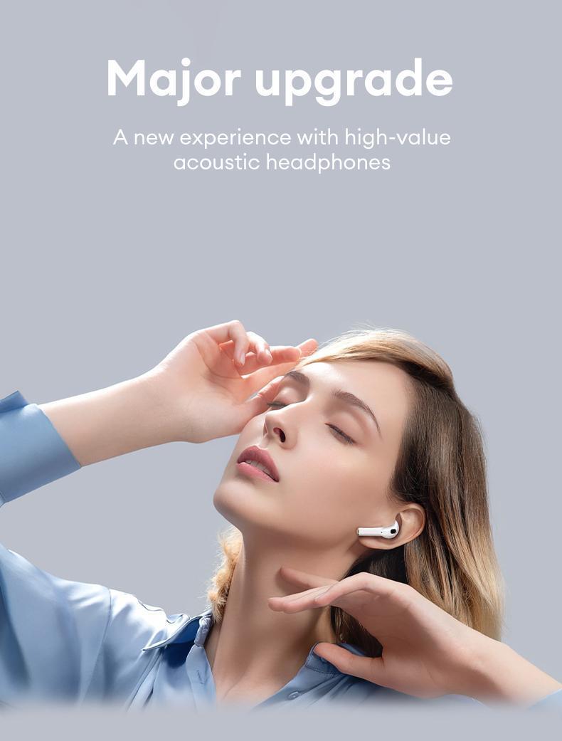 HYUNDAI T02PRO TWS True Wireless Bluetooth 5.4 Earbuds High-resolution Sound Quality Headset Long-lasting Battery & Waterproof Electronic Headphones