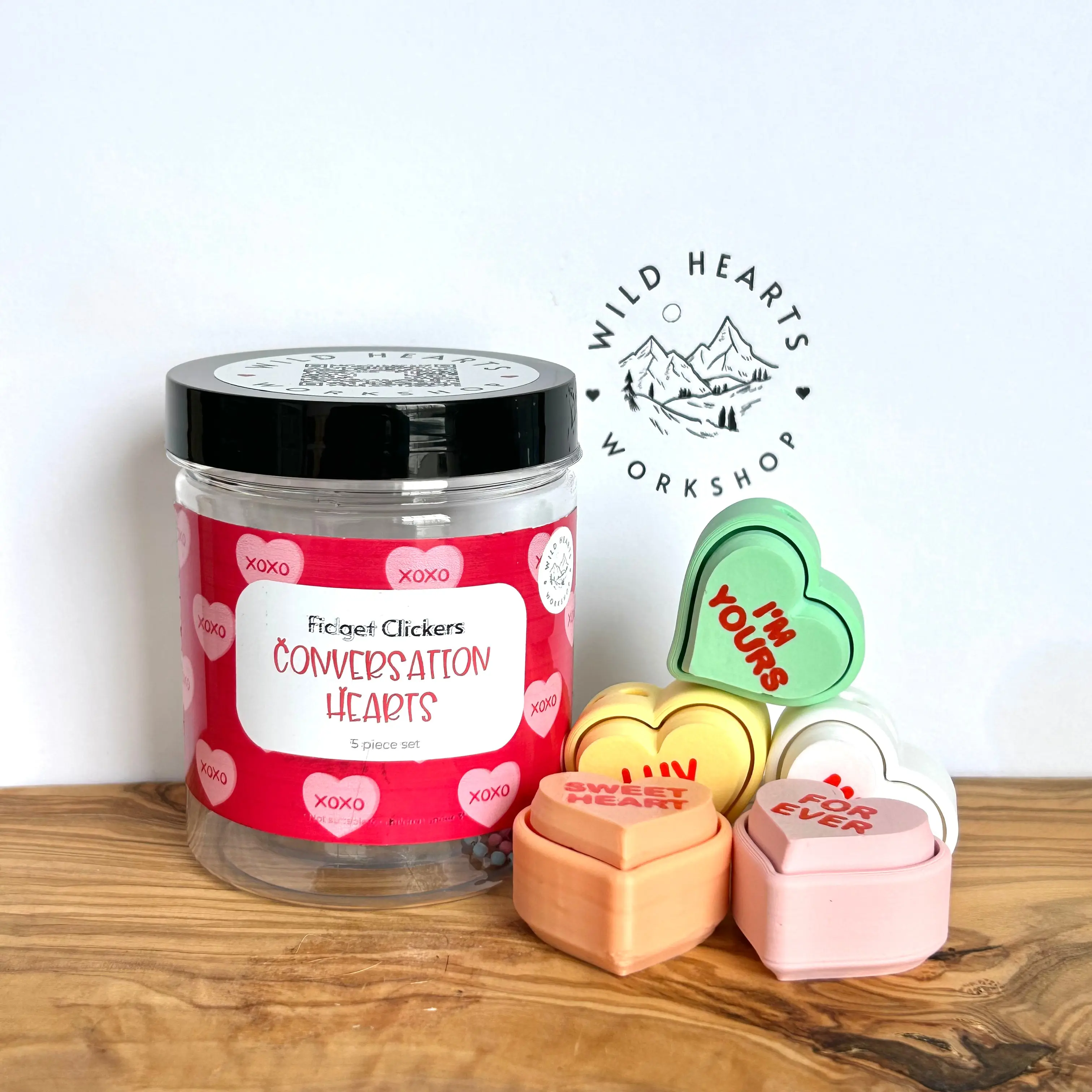 Conversation Heart Fidget Clicker Bundle Conversation Heart Fidget Clicker Bundle