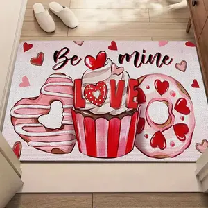 Sweet Romantic Welcome Doormat Y2K Style Girly Sweet Treat Print Heart Confession Entryway Decor Entry Rug Soft Comfortable and Practical Floor Mat Suitable for Indoor Living Room Bedroom Home Decor