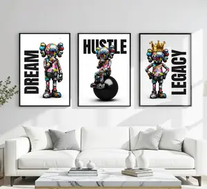 KAWS Graffiti Poster Set: Hypebeast Wall Art , Set of 3 , KAWS Poster