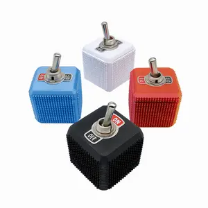Toggle Switch Clicker Cube – 3D Printed ON/OFF Metal Lever Fidget Toy | Satisfying Switch Desk Gadget | Nuttie Prints Set of 6