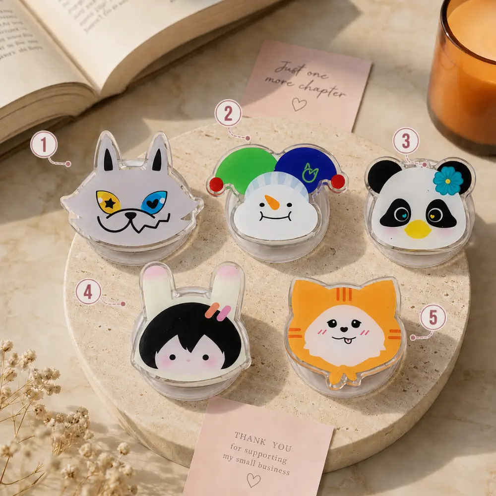 Thai BL Mascot Phone Grip Cute Acrylic Holder For GMMTV Fans Durable Smartphone Stand Cellphone