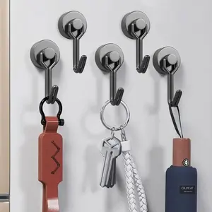 Magnetic Hook, Magnetic Hook for Refrigerator Side, Wall Mounted Magnetic Hook, Household Magnetic Hook for Home Kitchen, Removable Hooks, U Shaped Hook, Detachable Hooks