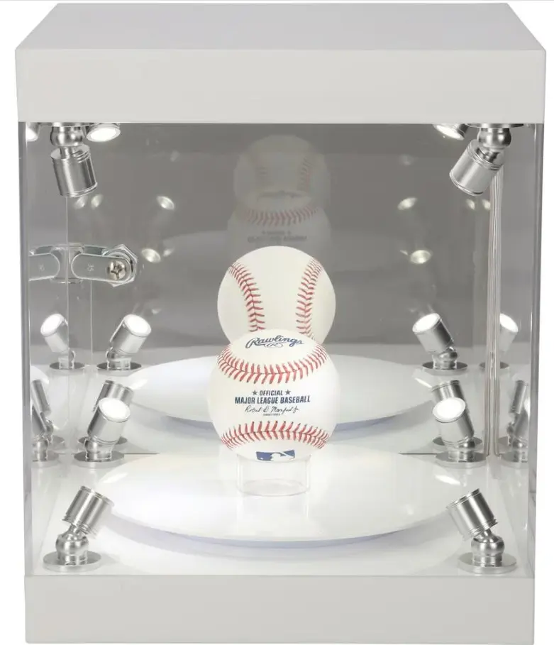 Fanatics Premium Rotating LED Light Baseball Display Case