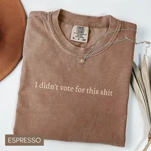 Comfort Colors Subtle Anti Trump Shirt Aesthetic Political T-Shirt Trendy Retro Minimalist Graphic Tee Vintage Social Justice Gift for Her Activism Top Oversized Sunday Shirt 2026 Bloom Tee Support Democracy Era Art