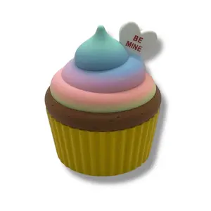 Adorable 4.5" Valentines Cupcake Container - 3d Printed Holiday Decor