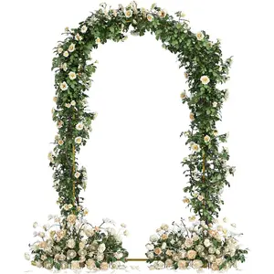 Wedding Arch, Metal Arch Backdrop Stand, Balloon Arch Stand Wedding Frame for Ceremony Decoration (, 7.2FT Arch Backdrop)