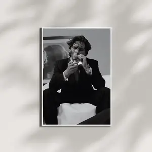 Patrick Batemann Poster – American Psycho Wall Art, Black&white Cult Movie Print, Dark Aesthetic Decor, 2000s Film Poster, Movie Poster No Frame