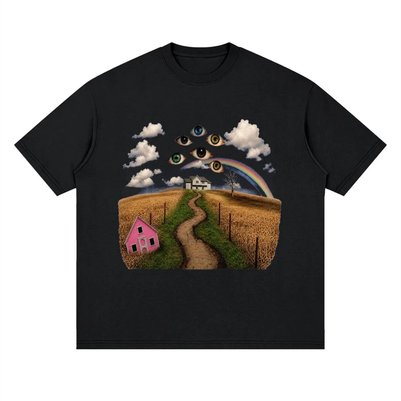 Weirdcore Fashion Cotton T-Shirt, Anxious Nostalgia Dreamcore Indie Streetwear Tee