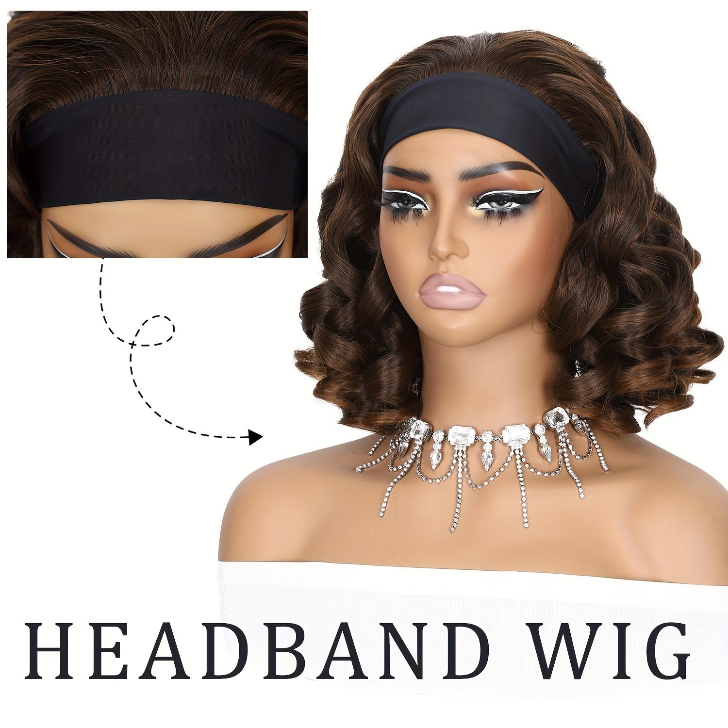 Headband Curly Wigs for Synthetic Wig for Daily & Party Wear for Daily Party, Christmas, Cosplay, Parties, Etc.