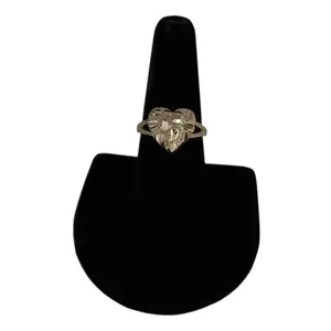 Gold Heart Nugget Ring - 18k Gold Filled