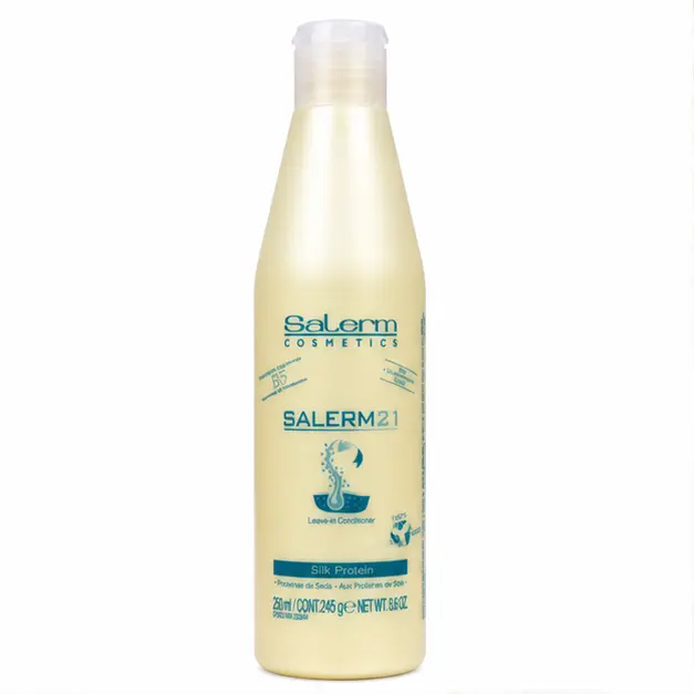 SALERM 21 Leave-in Hair Conditioner, Hydrating Repair Treatment with Silk Protein & Provitamin B5 for Damaged Hair, Haircare, 8.6 oz, Smooth, Lotion, Hair Repair Mask Conditioning Serum Shampoo Cleanser