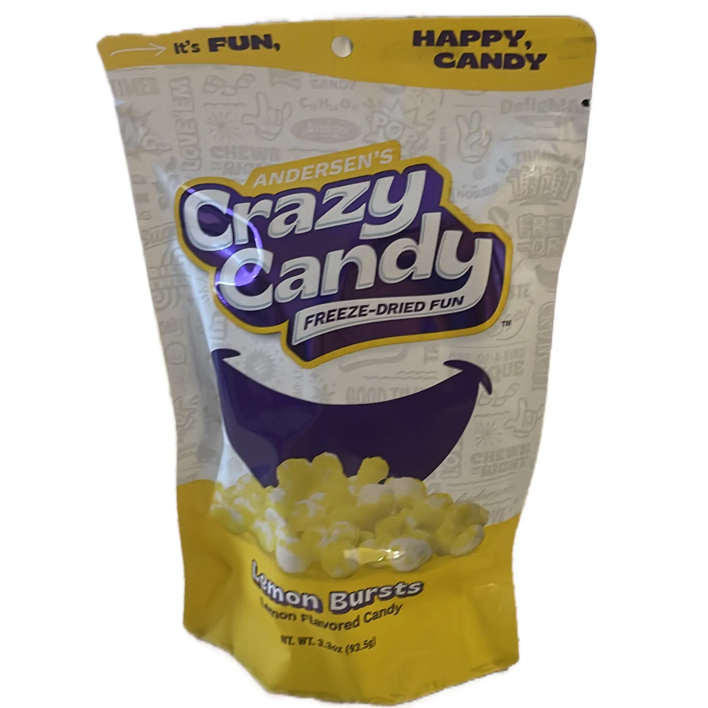Crazy candy lemon burst freeze dried candy