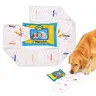 Pet Balloon No-Stuffing Plush Durable Snuffle Dog Toy - 2 Squeakers, Wet-Wipe Style Food Dispensing Pockets, Extra-Long Tug Design, Interactive Chew Puzzle, Bite-Resistant, Plain, Universal for All Dog Sizes, Training & Entertainment Pet Accessory