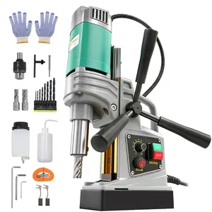 8850E Portable magnetic drilling rig for Steel Structure, Ship Bridge Railway Power Plant Construction, Industrial Processing Equipment Installation Outdoor High Altitude Work, Horizontal for Narrow Space Vertical for Deep Drilling