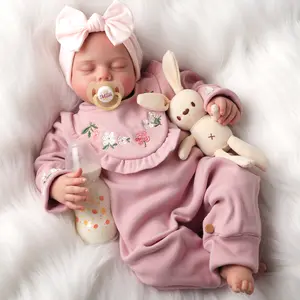 BABESIDE Lifelike Reborn Baby Dolls 20Inch Fabric Body & Vinyl Limbs Real Life Baby Dolls with Toy Accessories for Kids Age 3+ Perfect Mother's Day Valentine's Day Children's Day & Christmas Gifts