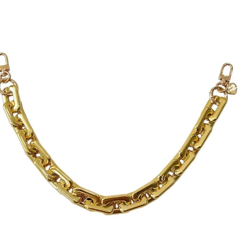 Gold Blush GlamLinks – Chunky Metallic ACRYLIC Bag Chain for Purses, Handbags & Crossbodies (Decor or Handle)