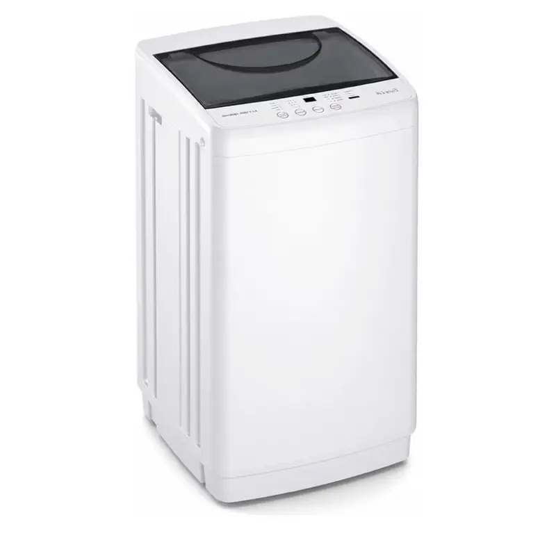 7.7 lbs Compact Washer, 1.06 cu. ft. Full-Automatic Laundry Machine with 10 Wash Programs, Delay Start & Stainless Steel Tub, Portable Washing Machine for Home Dorm Apartment, White