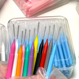 I-type Interdental Brush 80pcs/Box Orthodontic Oral Toothbrush Escova Removes Food Plaque Better Teeth Oral Hygiene Floss Tool Oral Hygiene Essentials Oral Care Tools