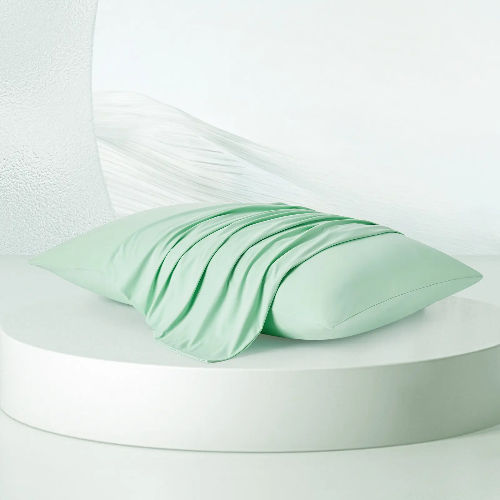 Aerocool Dream Valley Solid Color Cooling Pillowcase Set of 2 - Twin/Queen/King Sizes for Deep Sleep Comfort & Softness