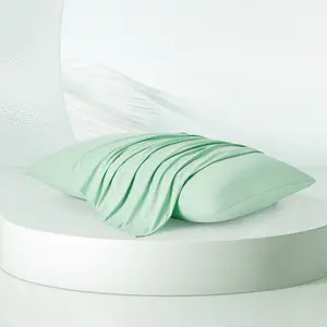 Aerocool Dream Valley Solid Color Cooling Pillowcase Set of 2 - Twin/Queen/King Sizes for Deep Sleep Comfort & Softness