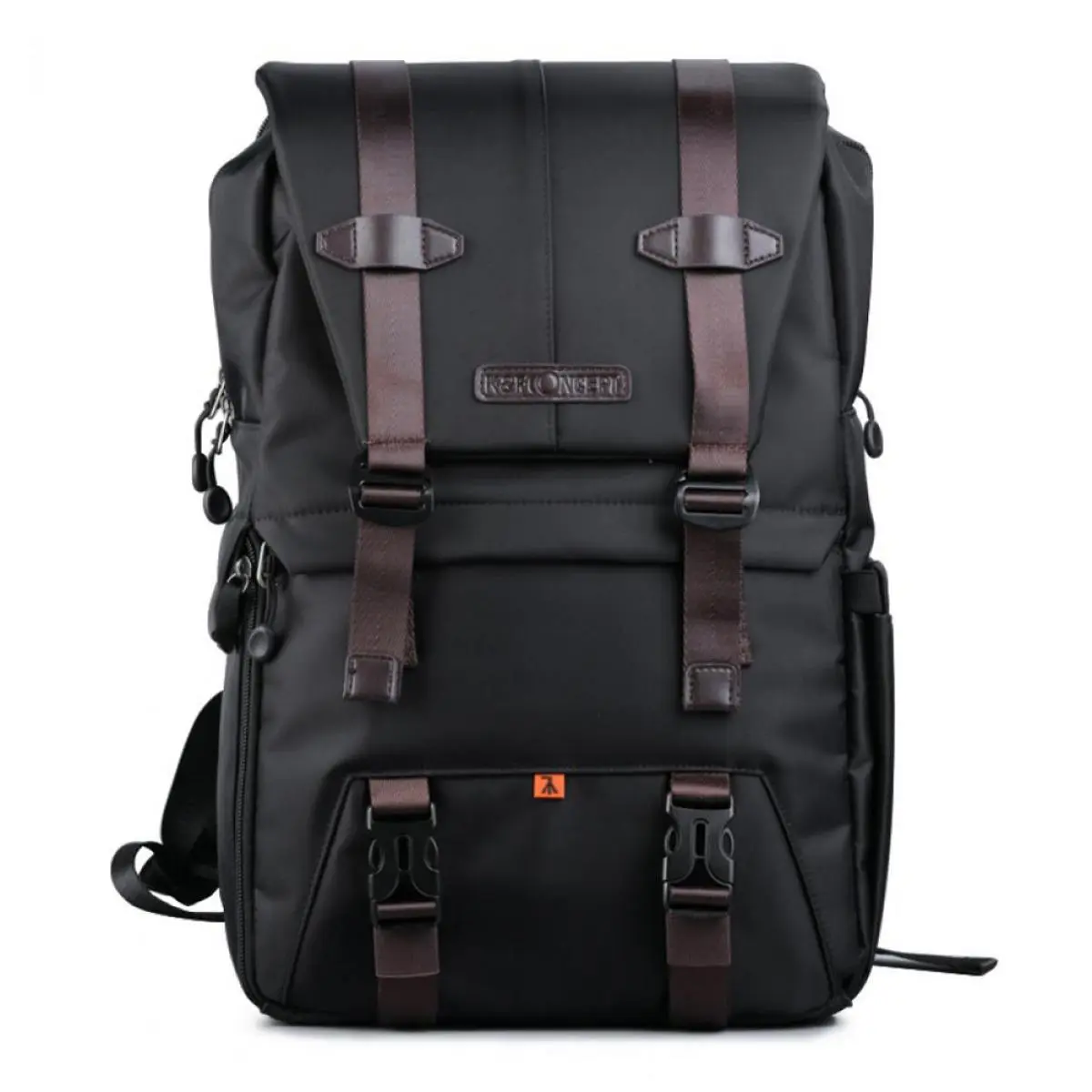 K&F Concept Multi-Functional Waterproof Camera Travel Backpack with Tripod Holder and Laptop Compartment, Large, Black
