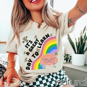 Teacher shirt, Great day to learn tshirt, Teacher brain shirt, positive teacher tee, special ed teacher tee, substitute teacher, para tee