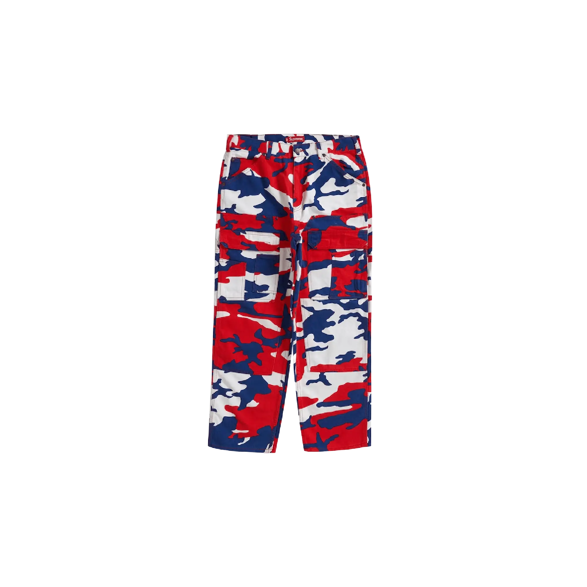 Double Knee Denim Utility Pants "SS22 - Red Camo" SU27123