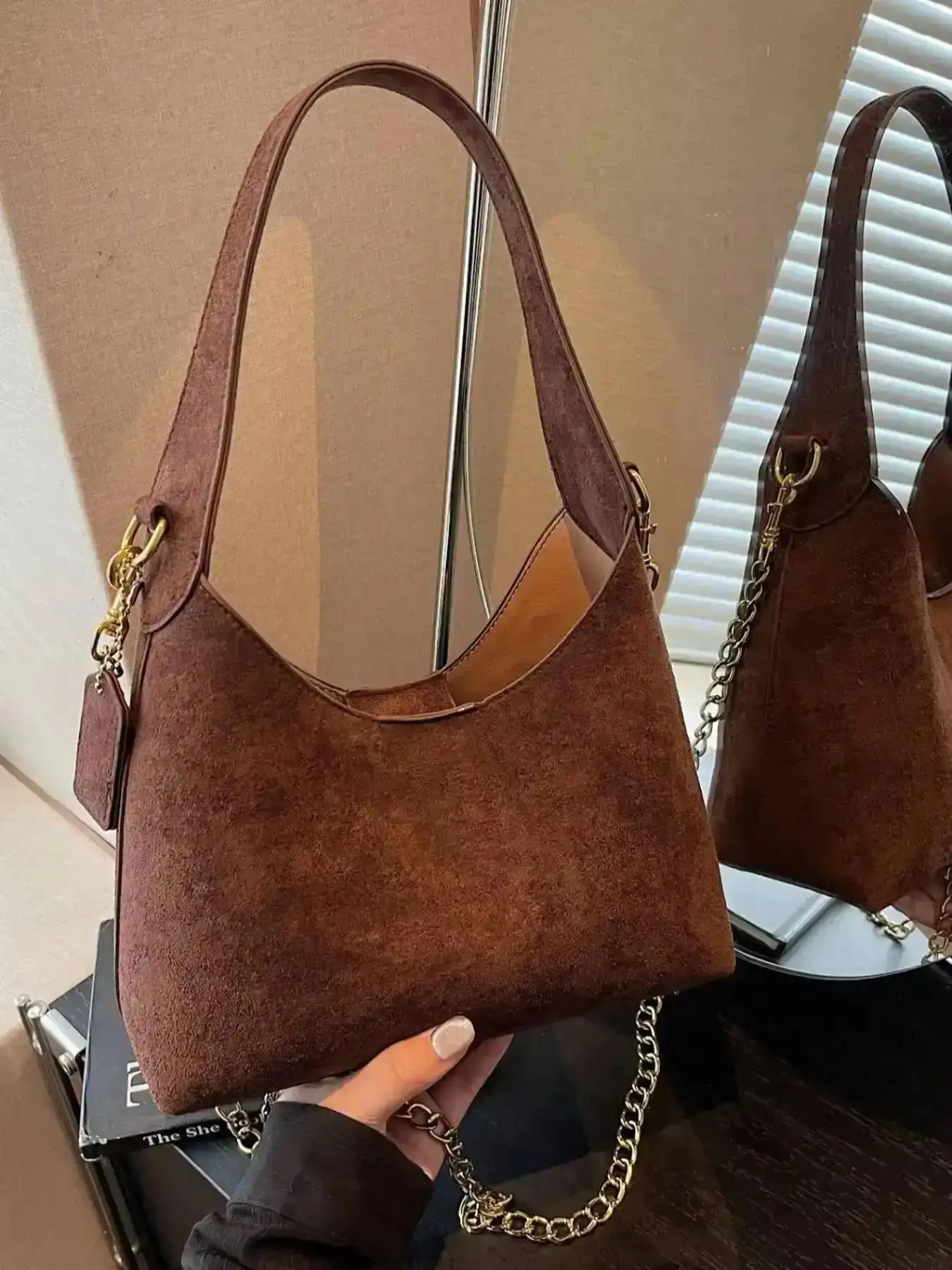 2026 25 fall&winter Women's Satchel Handbag, Elegant Plain Design, Perfect for Daily Use & Special Occasions, Fall/winter Fashion Accessory, Elegant Bags
