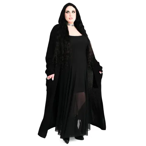 micah Women's Basic Long Sleeve Soft Cotton Oversized Knit Hooded Sweater Duster Cardigan, Knitwear Tops for Women Nightdresses