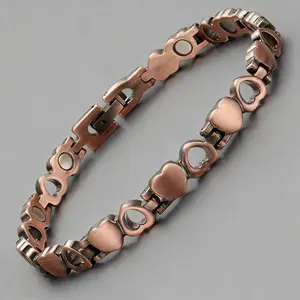 Magnetic Pure Copper Bracelet for Women & Girls - 99.99% Pure Copper with Secure Magnetic Clasp, an Elegant and Thoughtful Gift