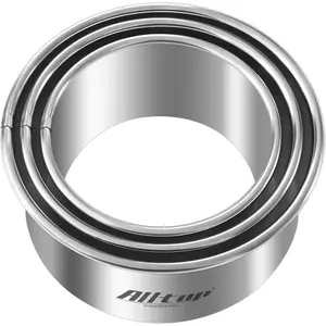 Circle Biscuit Cutter Set – Stainless Steel Baking Supplies for Effortless Round Cookie Shaping, Pastry & Fondant Tool Creation – Precise Cut Kitchen Utensil for Sandwich, Scone, Donut-3PC Round