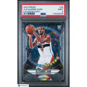 Alexandre Sarr 2024 Panini Prizm Kaleidoscopic #26-Kaleidoscopic PSA 9